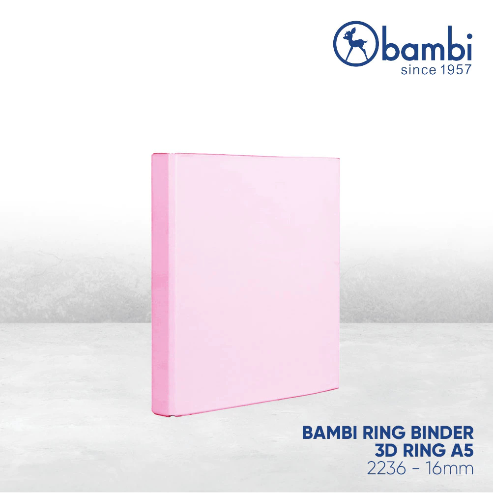 

Bambi Ring Binder A5 3 Ring SMALL SIZE 16 mm kode 2236
