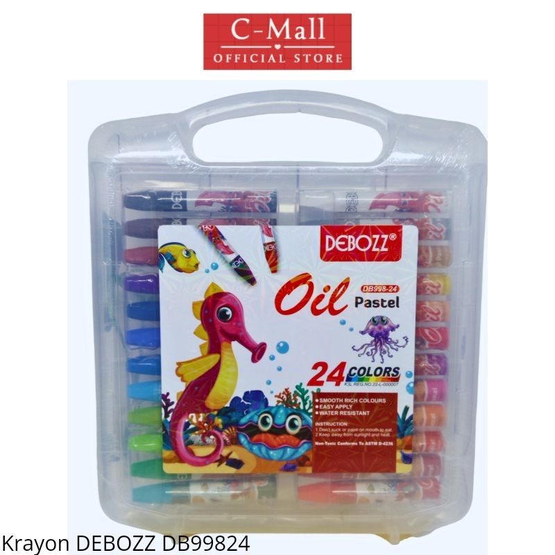 

C-Mall CRAYON/OIL PASTEL 24 WARNA DEBOZZ DB-998-24