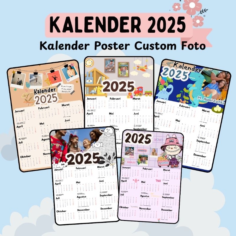 

CUSTOM KALENDER POSTER 2025 LABUBU / KALENDER FOTO / KALENDER KUSTOM FOTO