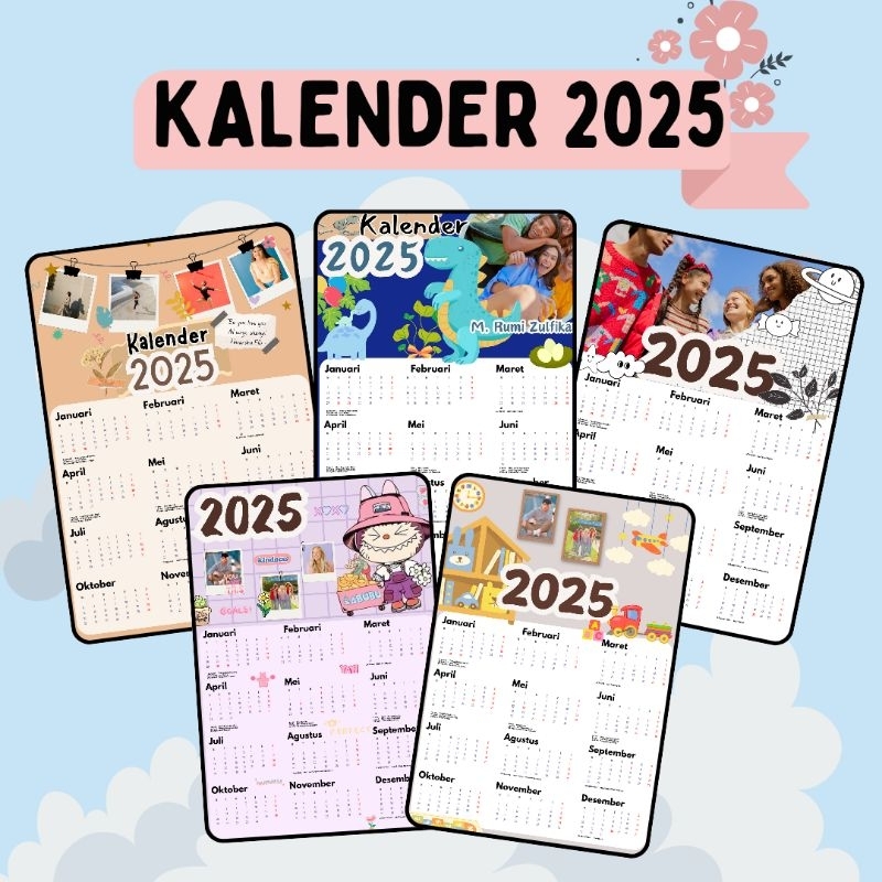 

[FREE KLEP BESI] CUSTOM KALENDER 2025 / CUSTOM KALENDER FOTO / KALENDER KEKINIAN