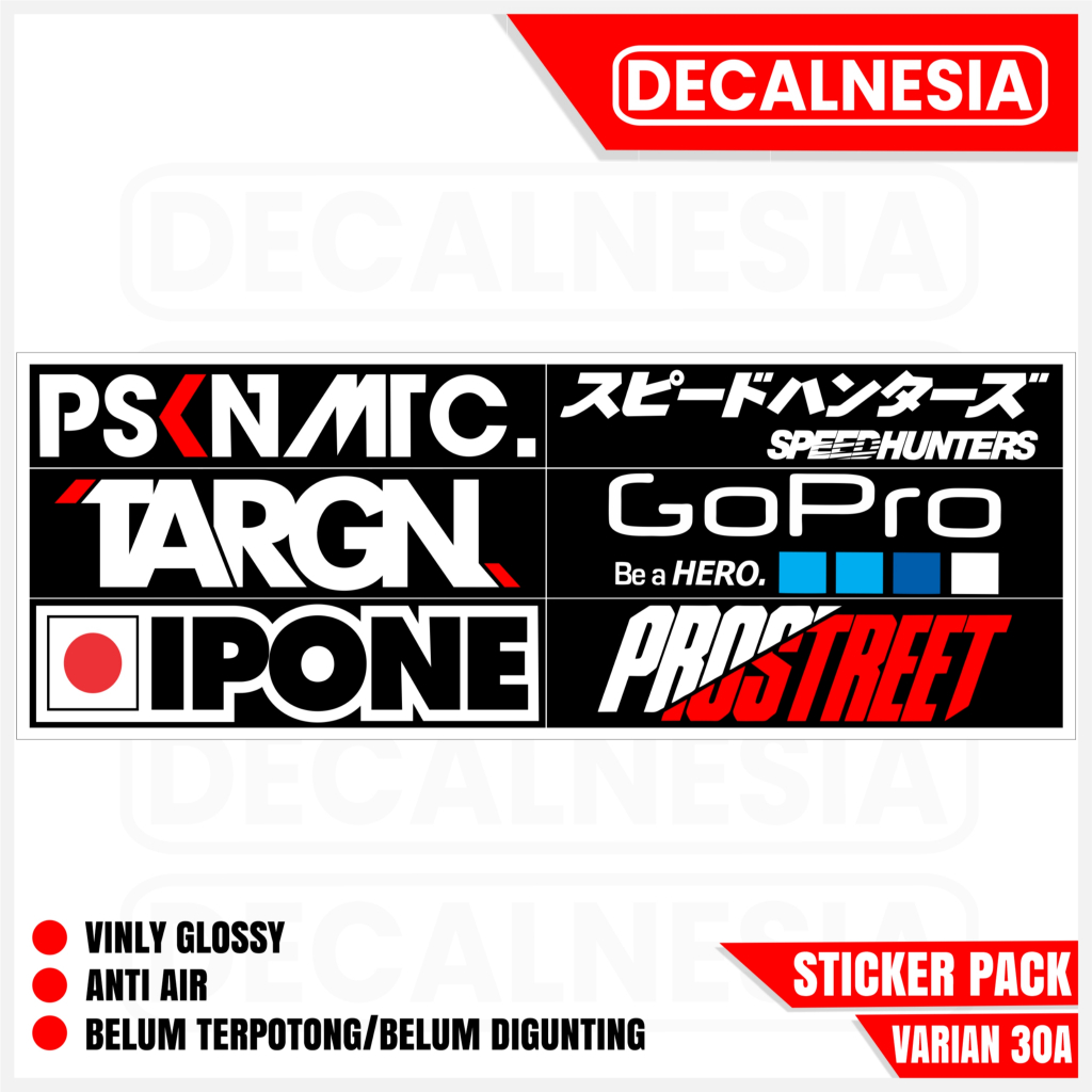 

Stiker Pack Untuk helm Motor Variasi Sticker HP Racing Sepeda