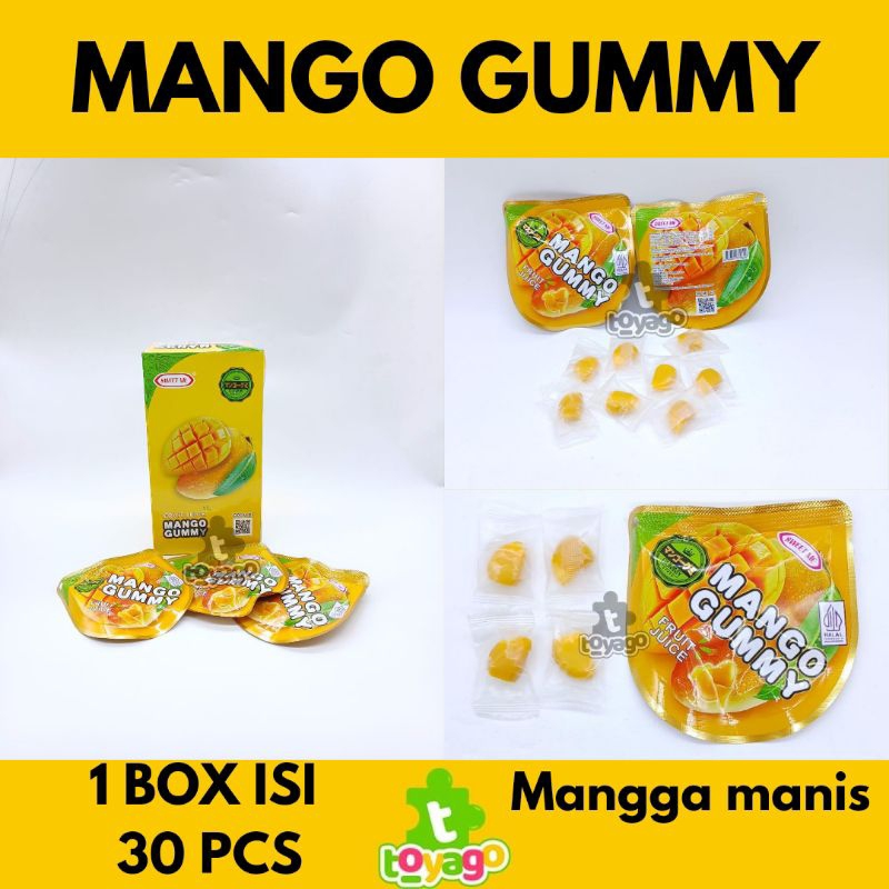 

SWEET ME MANGO GUMMY 1 BOX ISI 30 PCS