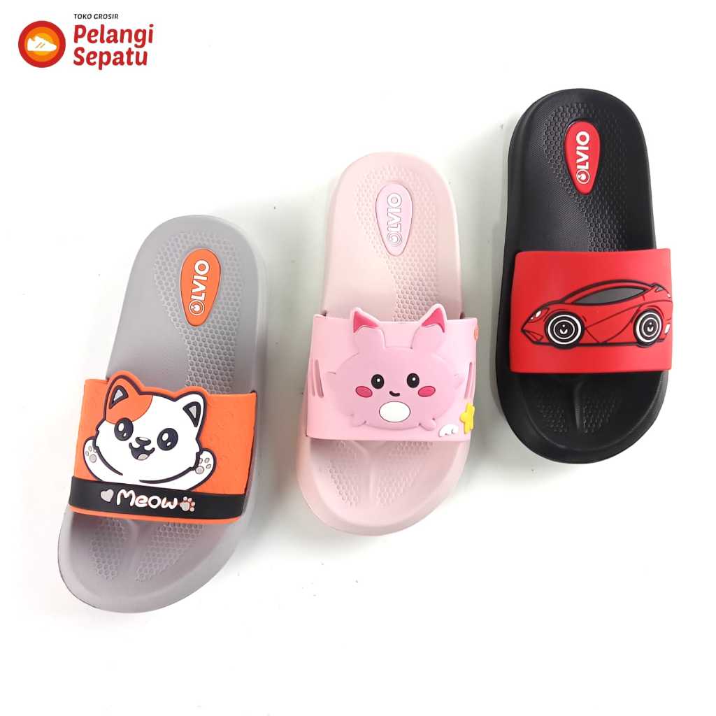 Sandal Slop Anak Cewek Cowok - Sandal Karet Ringan Anti Slip