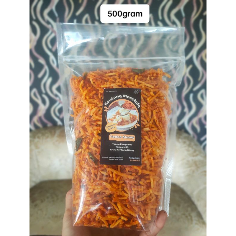 

Kentang Mustofa Pedas Manis by Sansan Netto 500g - Snack Makanan Ringan - Food Keripik