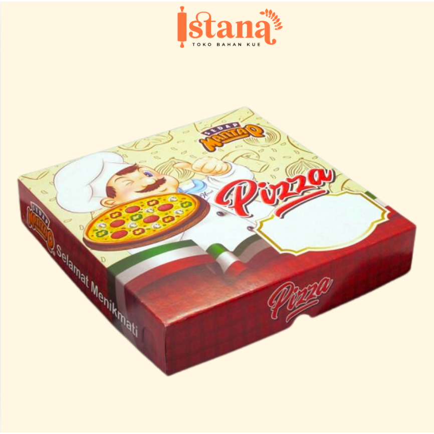 

DUS KOTAK PIZZA SEDAP MANTAP MOTIF UKURAN 20CM / 22CM / 25CM PER 5PCS
