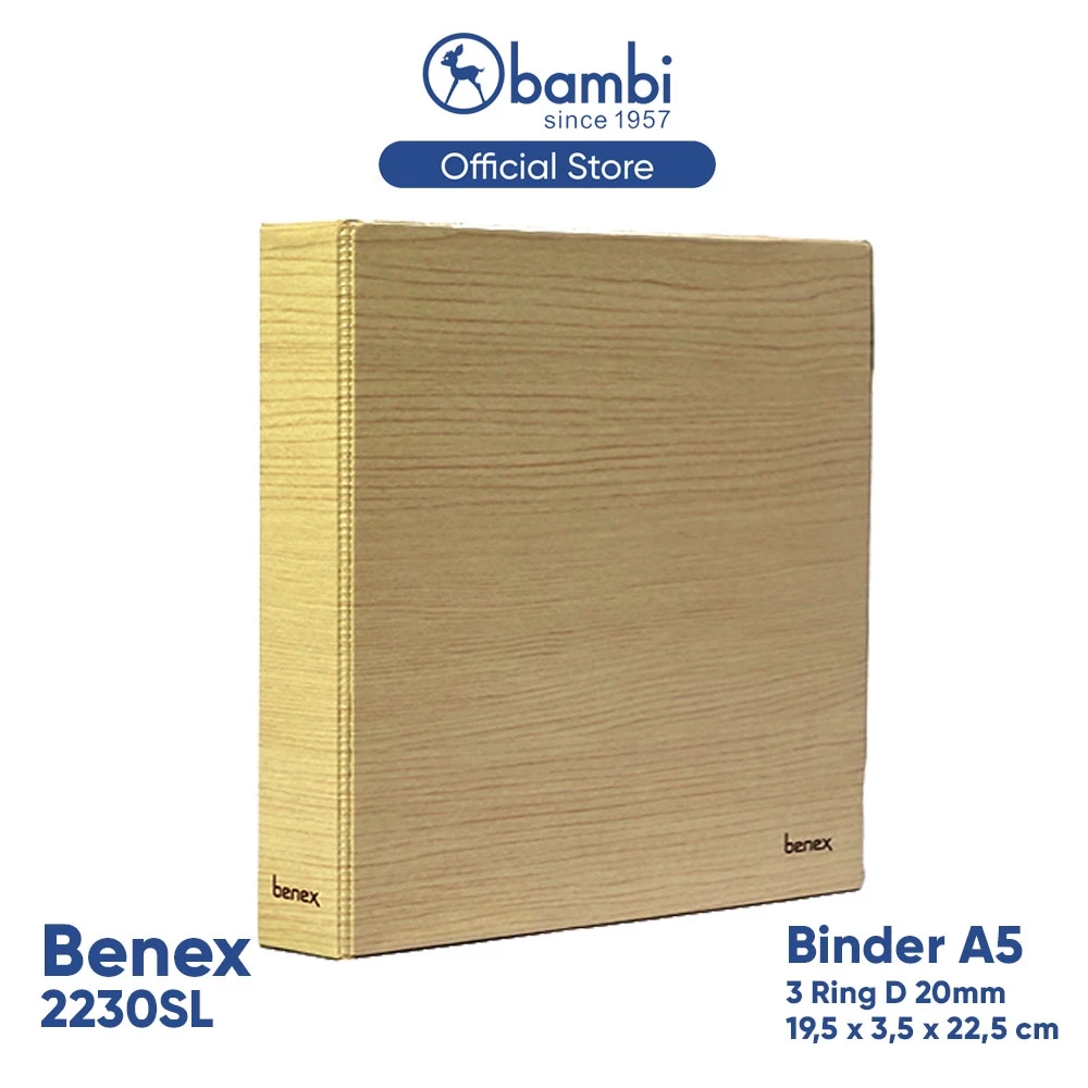 

Benex Ring Binder A5 3 Ring D-Type MID SIZE 20 mm kode 2230SL