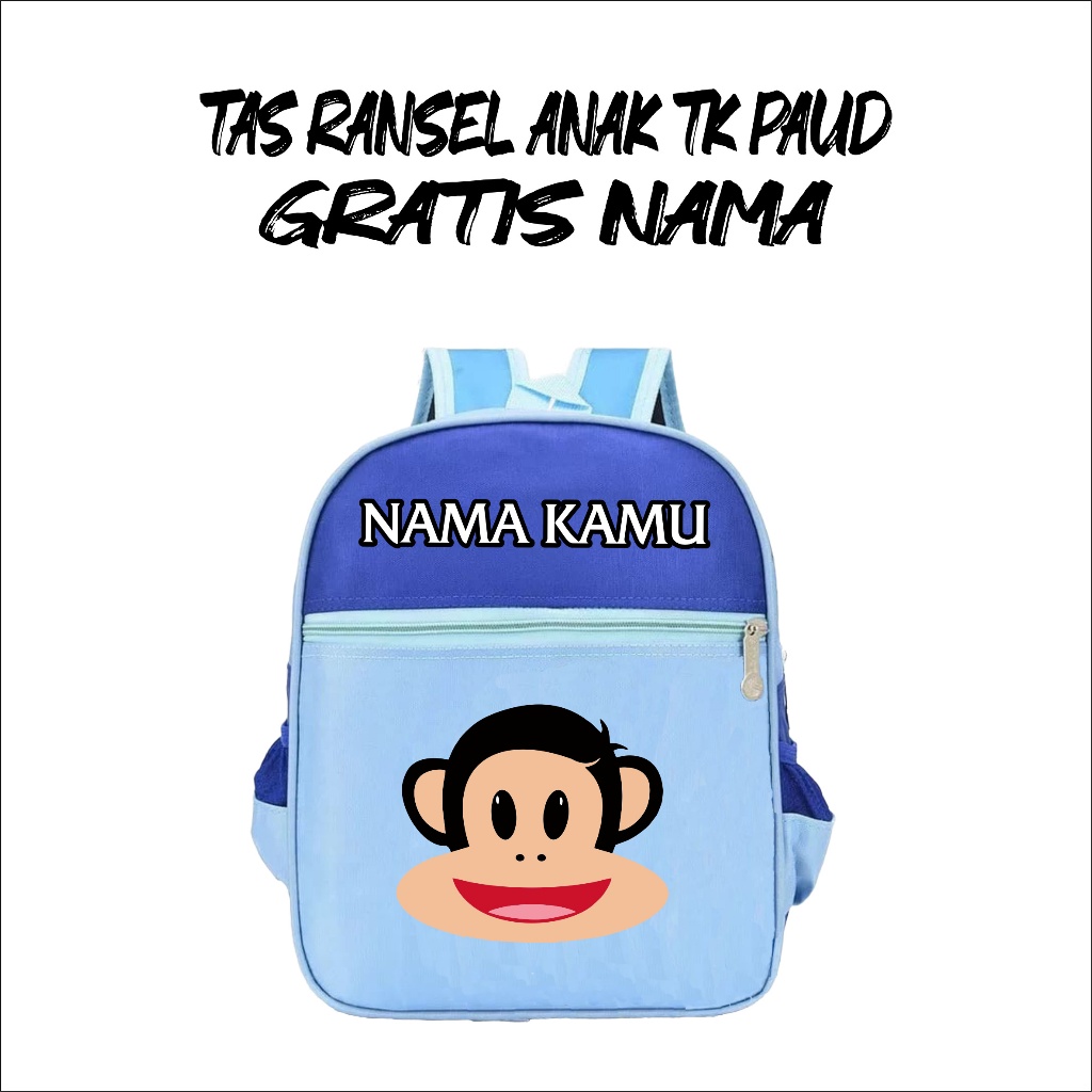 Tas Ransel Anak Sekolah Laki Laki Perempuan Paud Tk  Terbaru Karakter Paul Frank