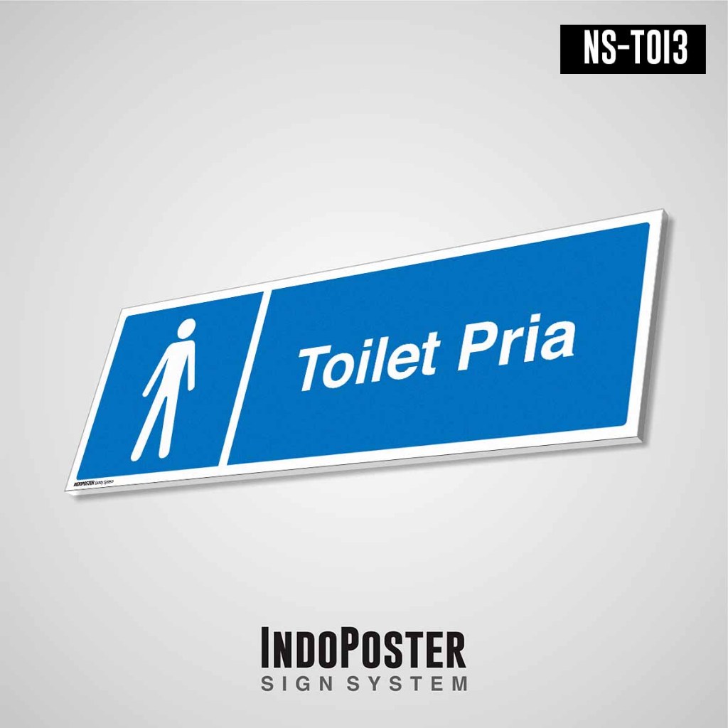 

Sign PVC Safety Rambu Kantor Office Petunjuk Fasilitas Umum Publik Standar ISO 7001 7010 Toilet WC Pria Laki laki