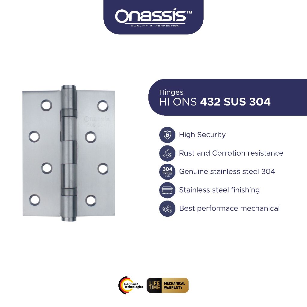 ENGSEL PINTU ONASSIS 432-4BB SUS 304 SS