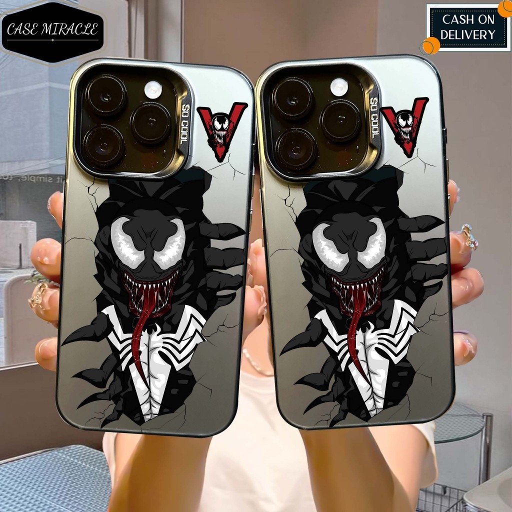 

CASE SAMSUNG A55 / A25 / A35 / A15 / A14 / A05S / A24 / A34 / A54 / A05 / A23 / A13 / A04S / A52 SO COOL HOLOGRAM PREMIUM MATTE - Motif VENOM LABA - Softcase HYBRID IMD PLATE HOLOGRAM Cowo - Casing Glossy