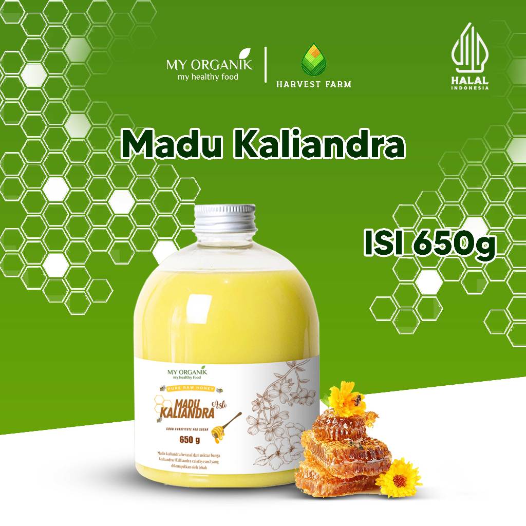 

My Organik Madu Kaliandra 650gr Madu Murni Asli Premium Pure Original Pure Raw Honey