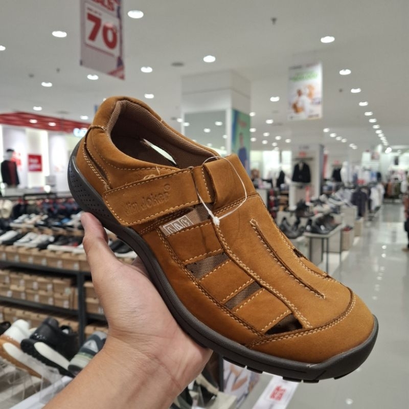 [JIM JOKER] Sepatu casual pria bahan kulit asli original brand - Free shoppingBag