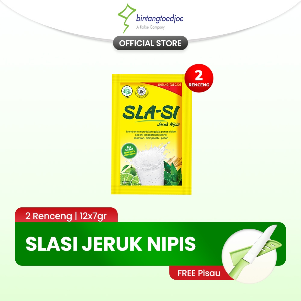 

Slasi Jeruk Nipis 2 Renceng (24 Sachet)
