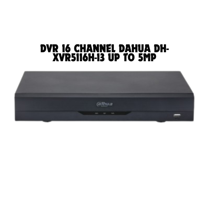 DVR 16 CHANNEL DAHUA DH-XVR5116H-I3 UP TO 5MP