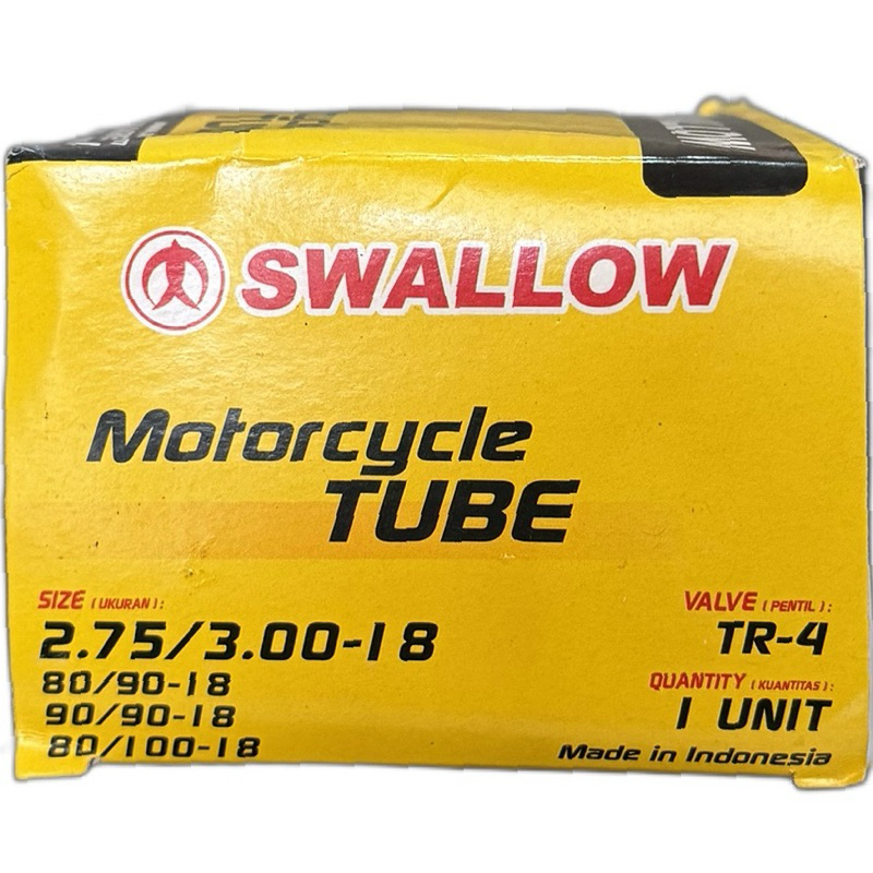 BAN DALAM MOTOR 2.75/3.00-18 SWALLOW/BAN DALAM MOTOR DEPAN BELAKANG RING 18 TIGER YAMAHA HONDA