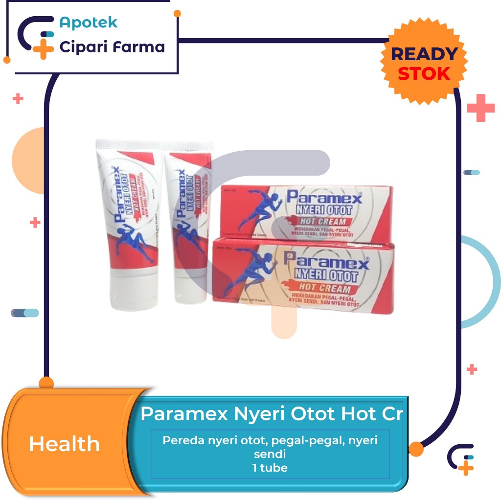 Paramex Nyeri Otot Hot Cream Krim Pereda Nyeri Otot | Nyeri Sendi | Pegal-Pegal