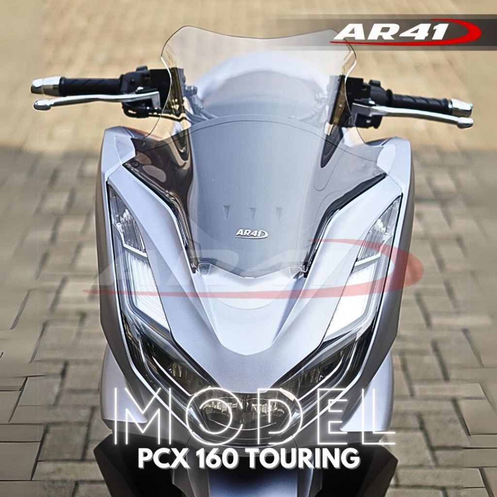 VISOR PCX 160 2021-2024 MODEL TOURING STANDAR WINDSHIELD HONDA PCX 160 TURING STANDAR TAMENG DEPAN P
