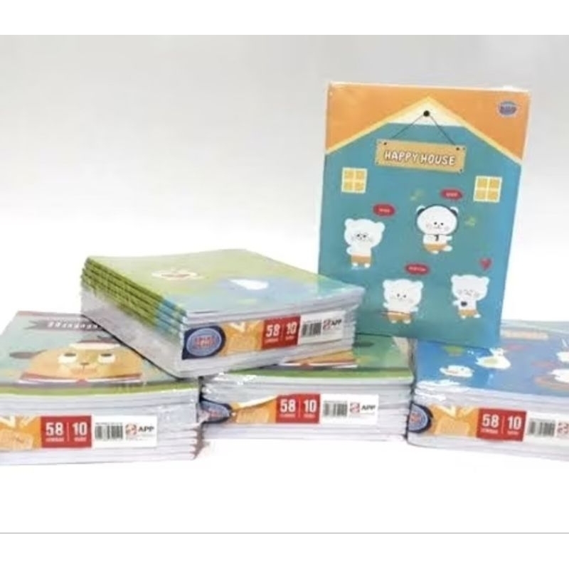 

BUKU TULIS "SIDU" 58 LEMBAR 1 PACK ISI 10 BUKU