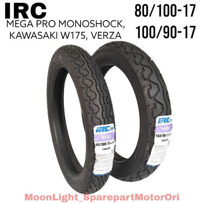 Hermansyah_toba - Ban Luar Mega Pro Monoshock Kawasaki W175 Verza Depan 80/100-17 Belakang 100/90-17