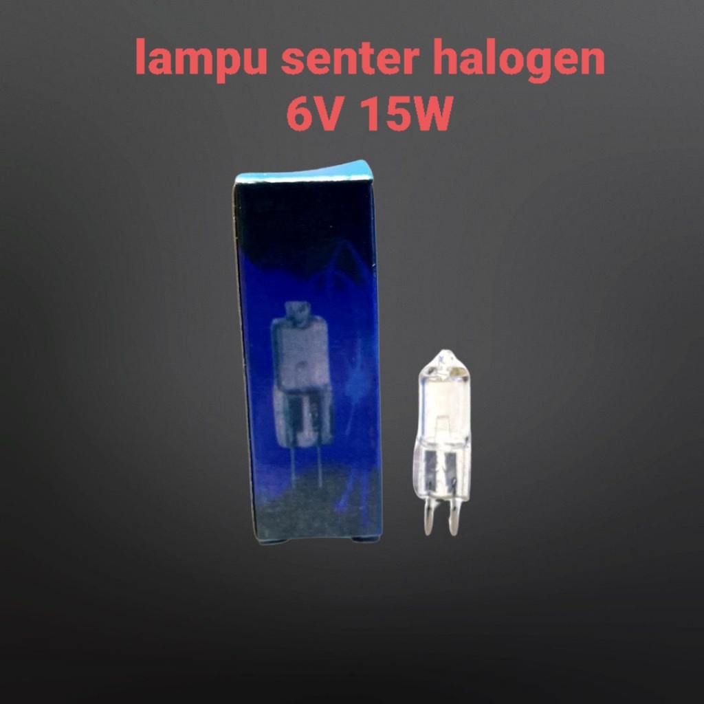Lampu Dop Senter Halogen 6V 15W