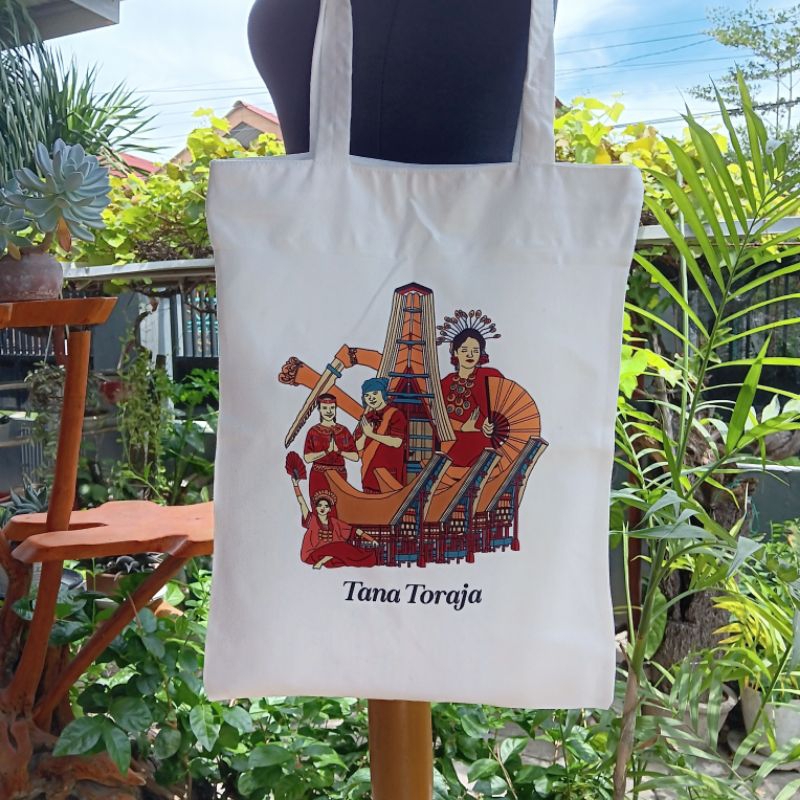 Totebag Toraja Daily Tas bahu Tote Oleholeh Toraja