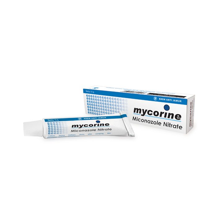 Mycorine Krim 15 gr  / Miconazole / Salep Jamur Kulit / Salep Kudis / Salep Kurap / Salep Panu