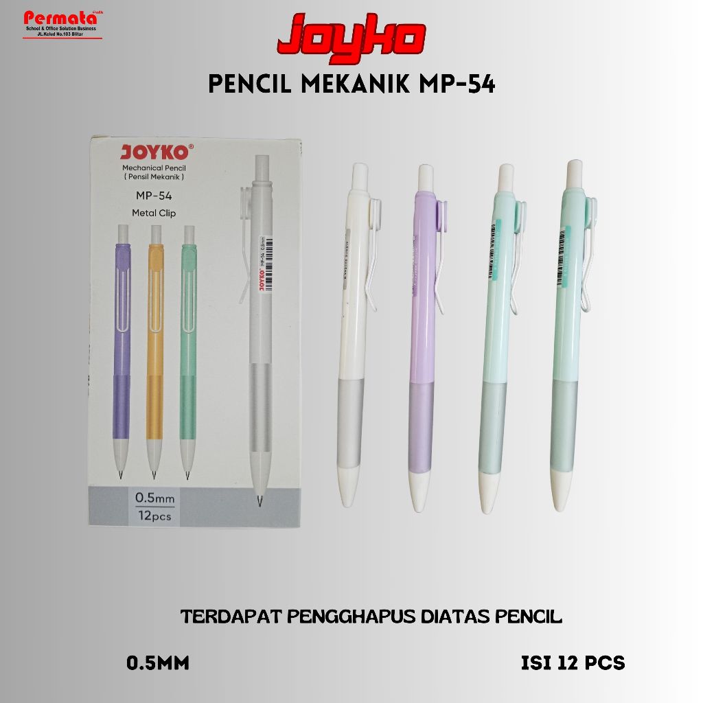 

Mechanical Pencil Pensil Mekanik Joyko MP-54 0.5 mm