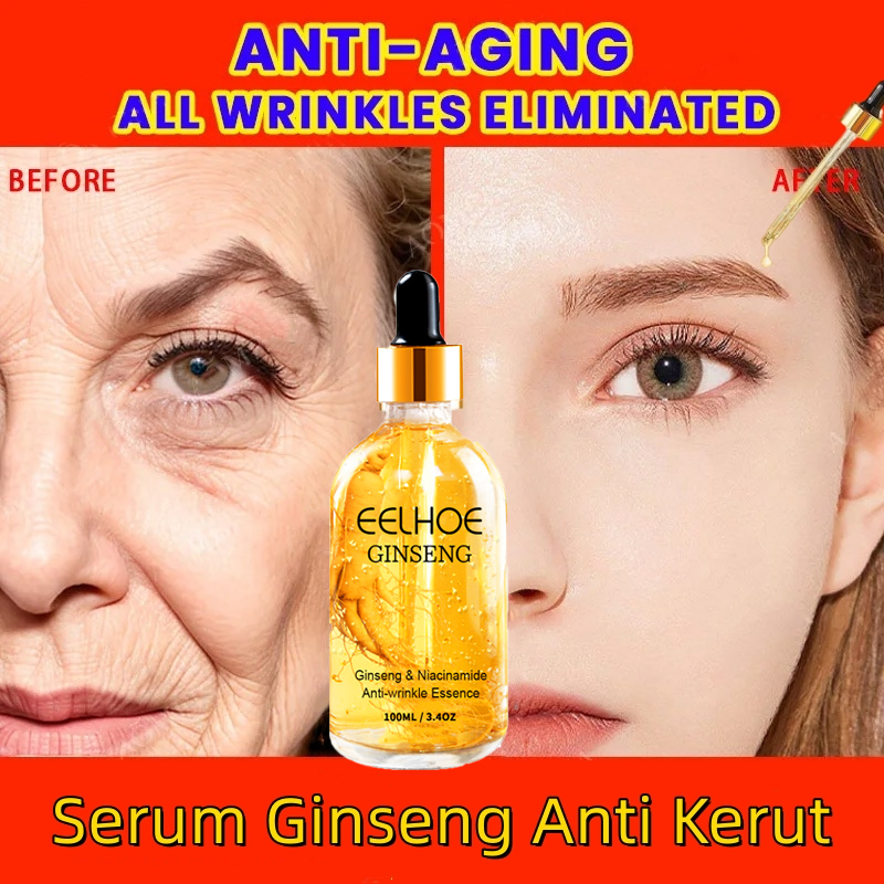Serum Ginseng Anti Kerut Penghilang Kerutan Wajah Serum Anti Aging Dan Mencerahkan Serum mencerahkan