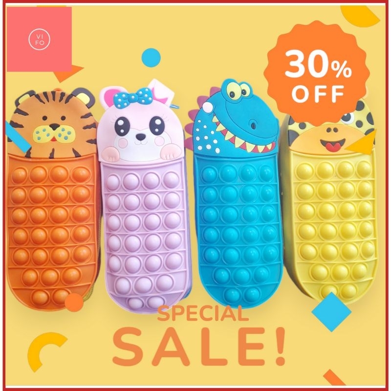 

POP IT Tempat Pensil Pencil Case Pouch Anak Lucu