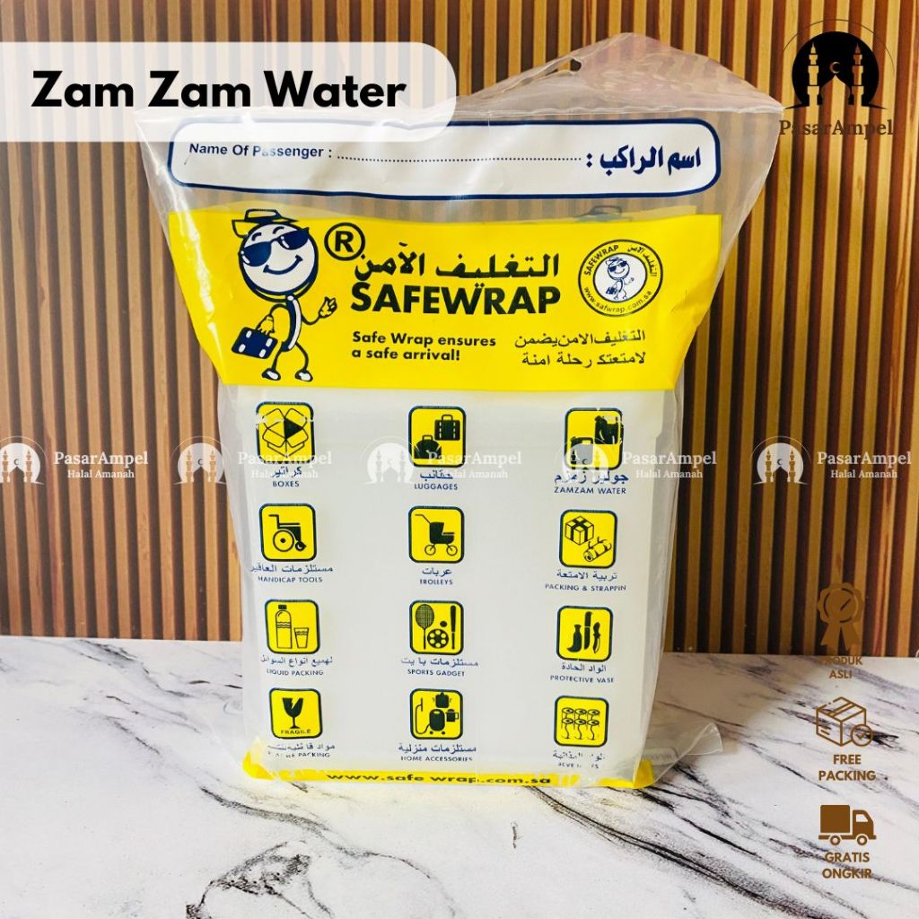 

Air Zam-zam 1 Liter 100% ORIGINAL SEGEL Zam zam Water 1 Liter SAFEWRAP