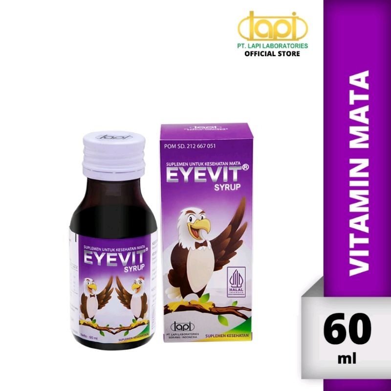 EYEVIT SIRUP 60ML - SUPLEMEN VITAMIN MATA ANAK DAN DEWASA