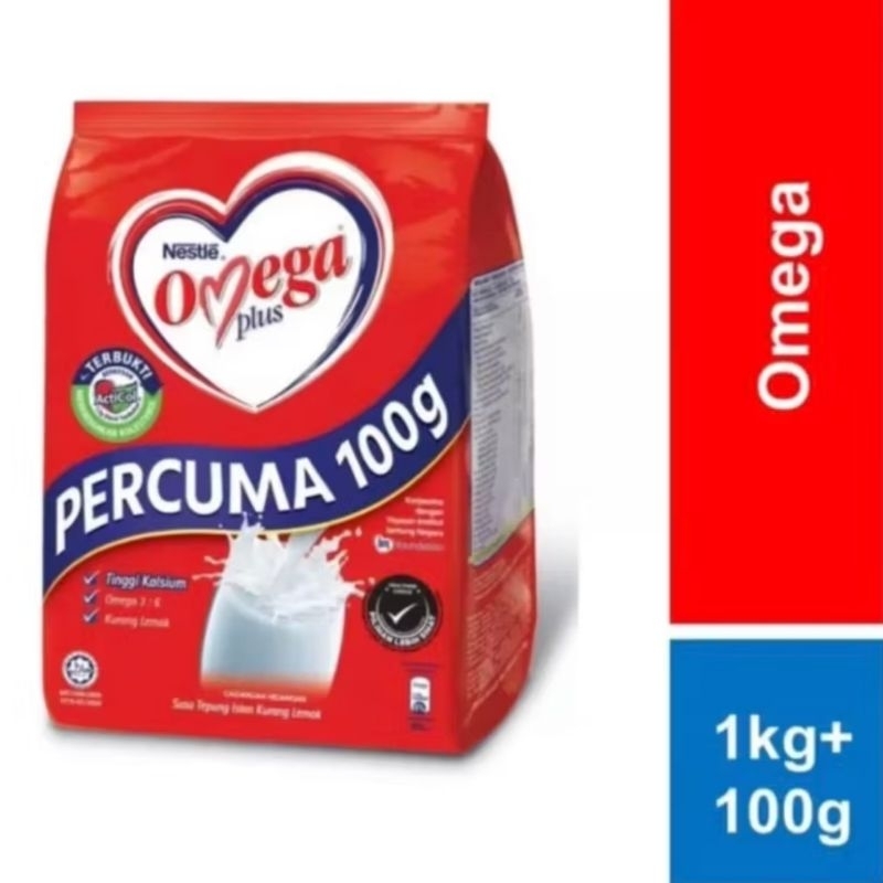

Nestle Omega Plus 1kg Percuma 100g Exp 31/05/2025