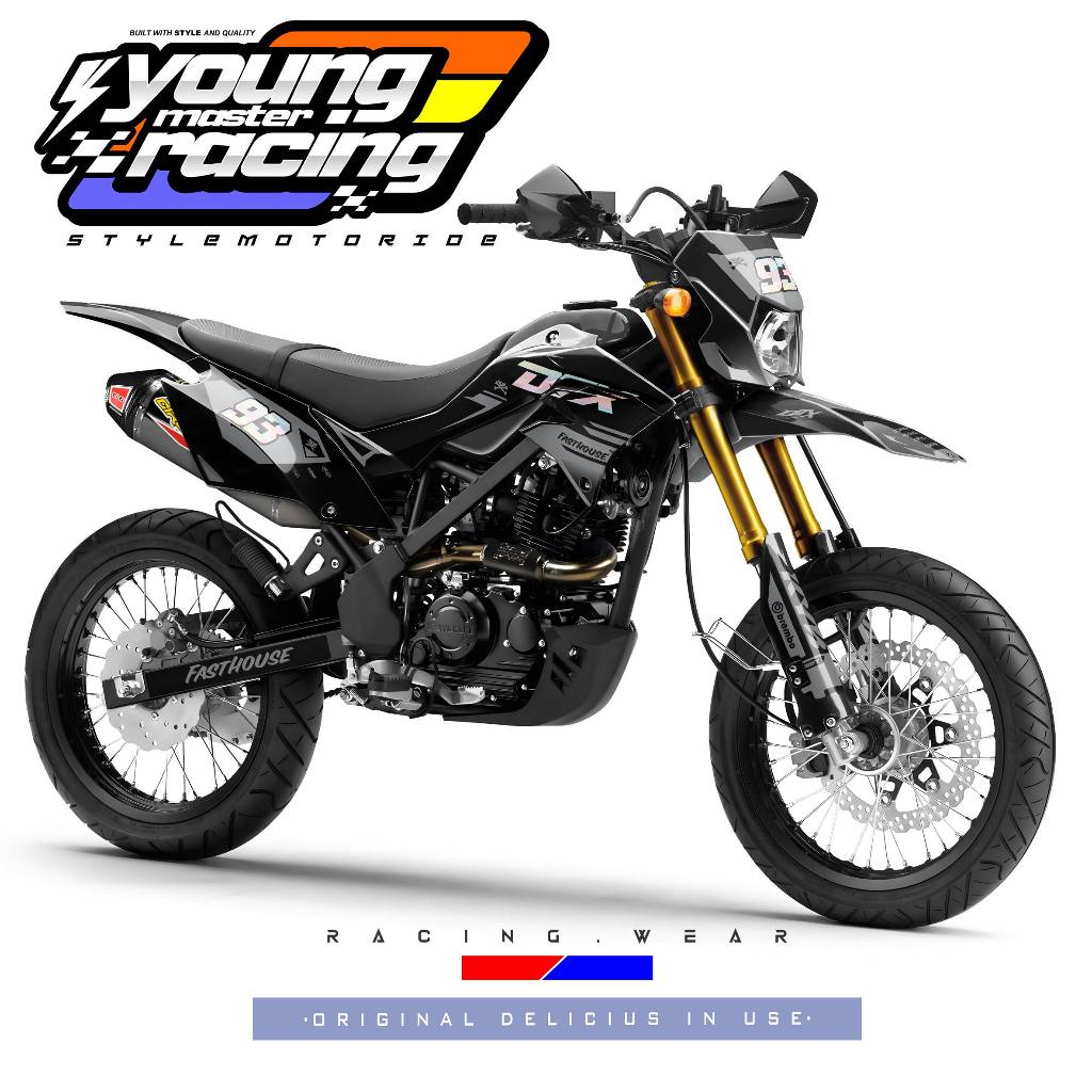 DECAL DTRACKER FULL BODY HITAM ABU BEST SELLER STANDAR