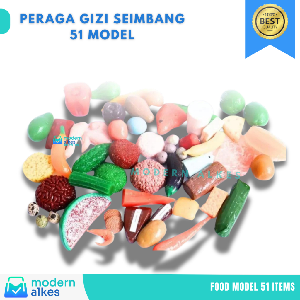 Food Model 51 Item Gizi 4 Sehat 5 Sempurna-- Replika Gizi Makanan