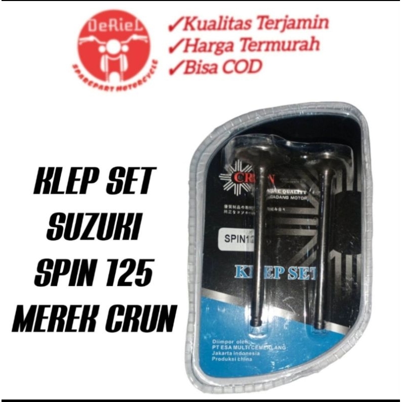 KLEP SET SUZUKI SPIN MERK CRUN PAYUNG KLEP SUZUKI SPIN
