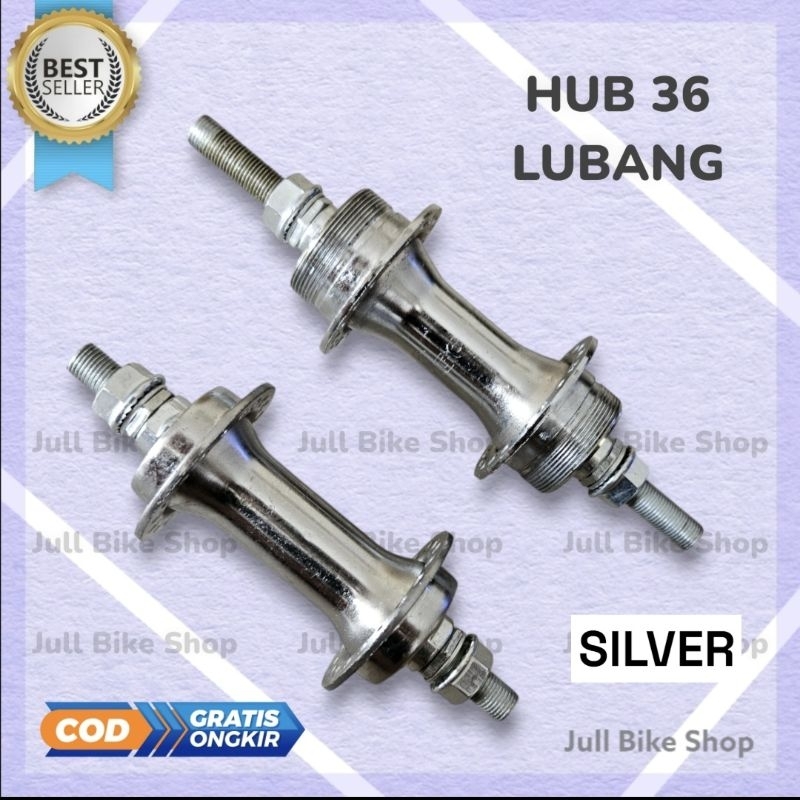Hub sepeda 36H lipat mtb hitam freehub bos double drat depan belakang bosch bosh 36 hole lubang H ca