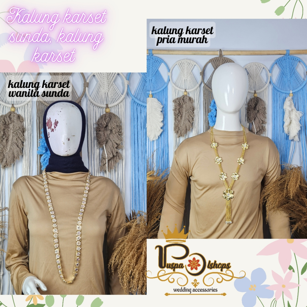 kalung karset wanita sunda kalung karset pria murah kalung karset pengantin