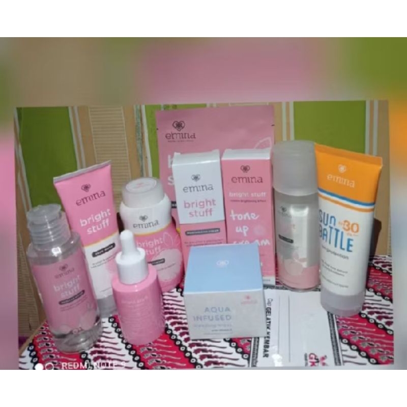 1 set skincare emina bright