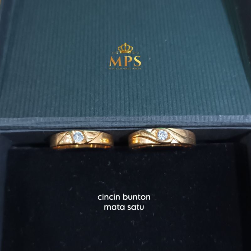 puteraemas_skj CINCIN EMAS MATA SATU | CINCIN TUNANGAN EMAS ASLI 8K TOKO EMAS PUTERA SOKARAJA