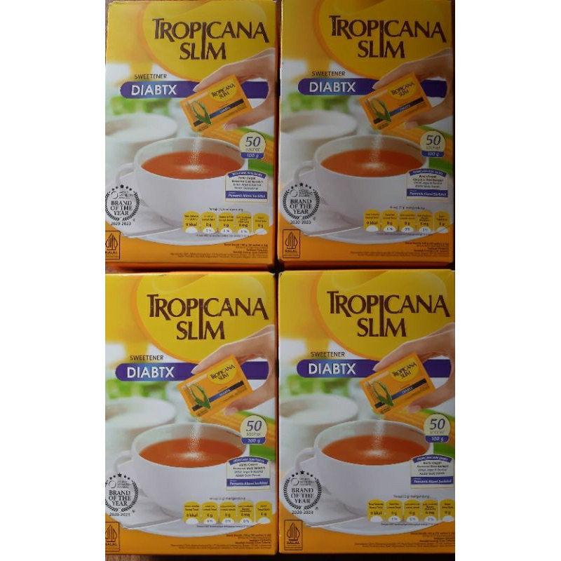 

Tropicana Slim Diabtx 50 sachet - Pengganti Gula Diabetes