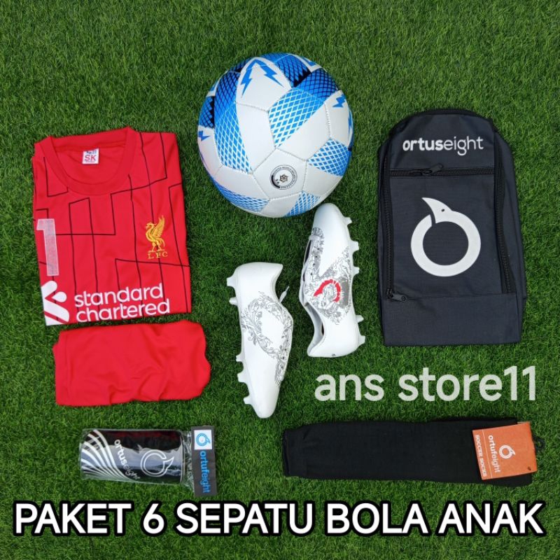 PROMO TERBATAS.... Sepatu Bola Anak Ortus Ryuo Grade Original Terbaru, paket komplit 6 jc sepatu bol