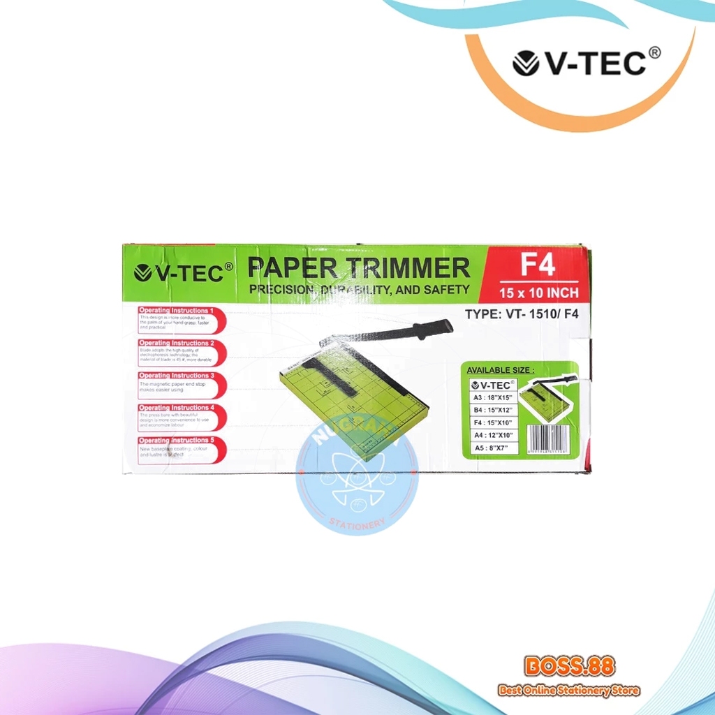 

PAPER TRIMMER / PENOTONG KERTAS V-TEC 1510 F4 (1 PCS)