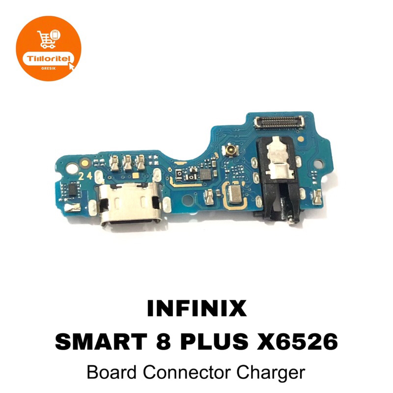 BOARD CONNECTOR CHARGER INFINIX SMART 8 PLUS / PCB KONEKTOR CAS INFINIX X6526