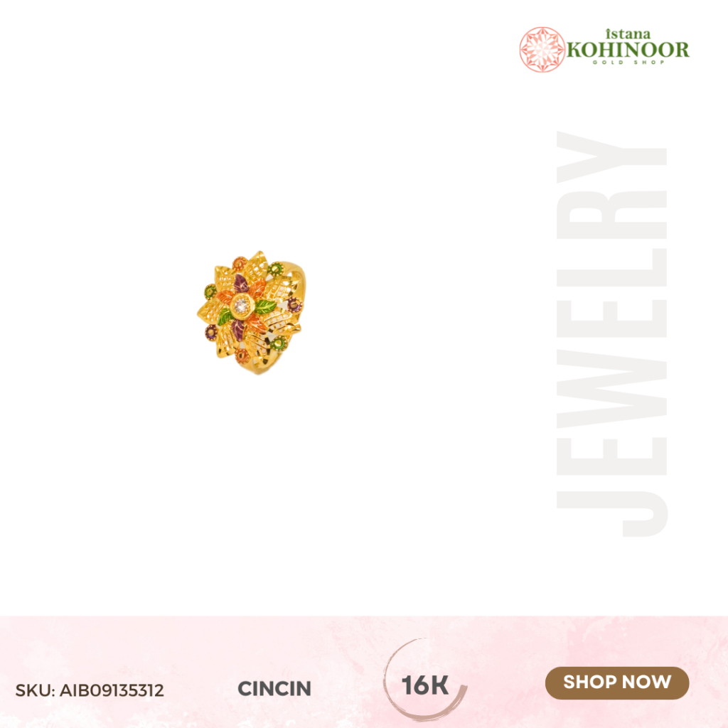 KOHINOOR CINCIN RING EMAS YELLOW GOLD 16K