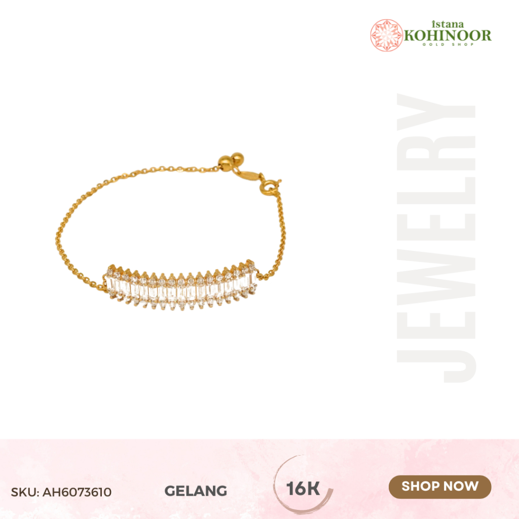 KOHINOOR GELANG EMAS YELLOW GOLD 16K VARIASI EMAS