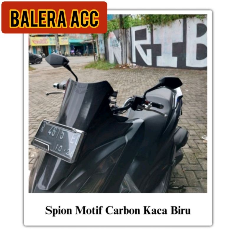Spion Vario 160 Pcx 160 Click 160 Adv Motif Carbon Kaca Biru