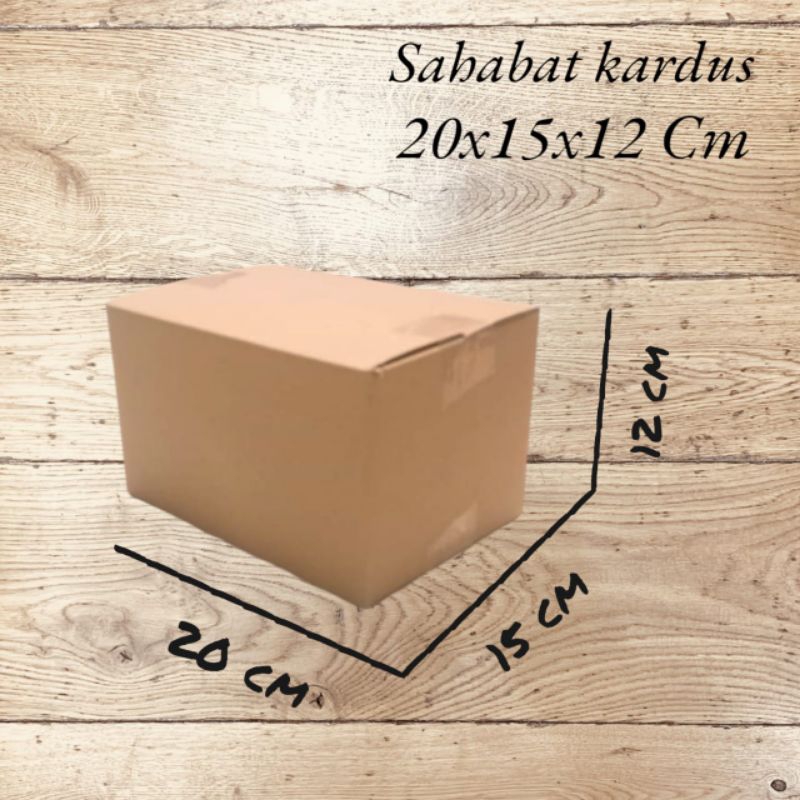 

kardus box Ukuran 20x15x12 cm single wall polos