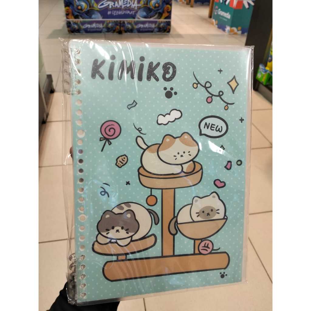 

Gramedia - KAKO KIMIKO CAT 10RING NOTEBOOK B5 BLUE