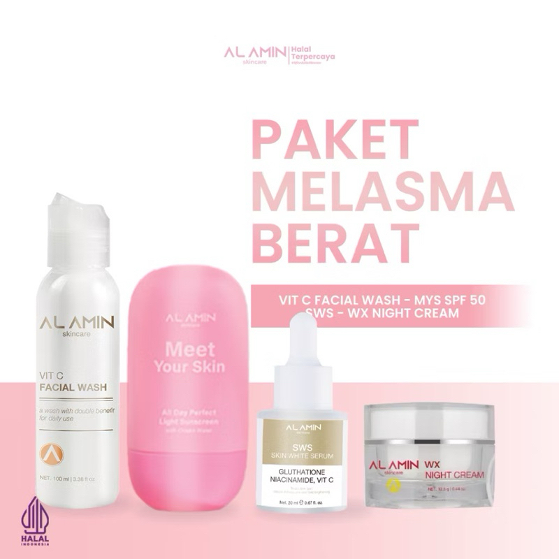 PAKET SPECIAL FLEK PREMIUM Susah Putih Al Amin Skincare Free Totebag