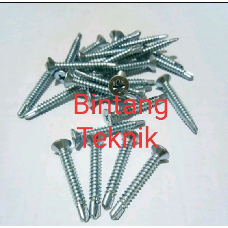 Sekrup roofing Baja Ringan putih